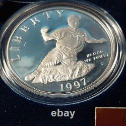 1997 Jackie Robinson 50ème Anniversaire Ensemble de 2 Pièces en Or/Argent