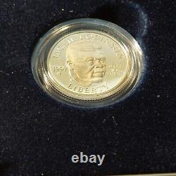 1997 Jackie Robinson 50ème Anniversaire Ensemble de 2 Pièces en Or/Argent