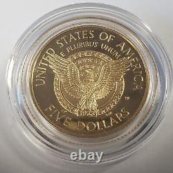 1997-W 5 $ Commémorative en Or Proof de Franklin Roosevelt SKU-G2839