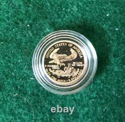 1998 Or 5 $ 1/10e Oz American Eagle Coin -t
