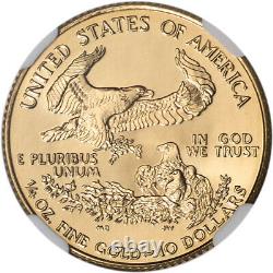 1999 American Gold Eagle 1/4 Oz 10 $ Ngc Ms69