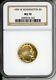 1999-w 5 $ CommÉmorative George Washington 1/4 Oz. Piece D'or Ngc Ms70 Ms-70