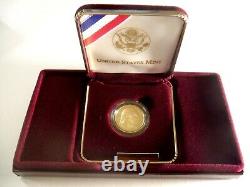 1999- W George Washington Gold $5 Bicentenaire Pièce Commémorative Avec L'aco 654