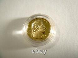 1999- W George Washington Gold $5 Bicentenaire Pièce Commémorative Avec L'aco 654