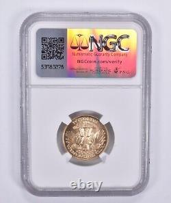 1999-W Or George Washington en or $5 commémoratif MS70 NGC Étiquette brune