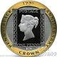 1/5 Oz Gold Coin 2015 Proof Ile De Man 175e Anniversaire Penny Black Stamp
