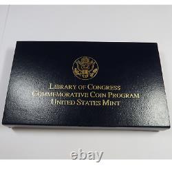 2000 W BU Pièce commémorative du Congrès bimétallique en or et en platine des États-Unis #46718L