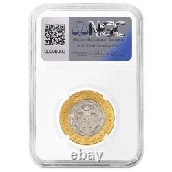 2000-W UNC 10 $ Bimétallique Bibliothèque du Congrès NGC MS70 Étiquette Brune