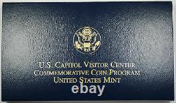 2001 Centre Des Visiteurs Du Capitole Unc 5 $ Or Cinq Dollars Commem Coin W Box & Coa Dgh