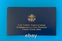 2001 US Capitol Visitor Center 3-Coin Commemorative Proof Set avec COA (succession)