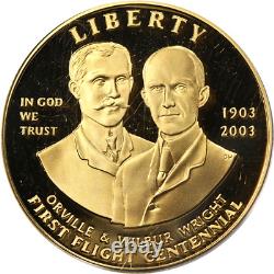 2003-W Premier Vol Commémoratif Or 10 $ PCGS PR69 DCAM STOCK