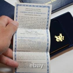 2006 S, 5 $ Or San Francisco Ancien Monnaie Commemorative, Boîte et Documents Orig. C8138