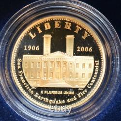 2006 S, 5 $ Or San Francisco Old Mint Commemoratif, Boîte et Documents Orig. C8137