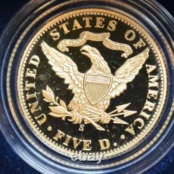 2006 S, 5 $ Or San Francisco Old Mint Commemoratif, Boîte et Documents Orig. C8137