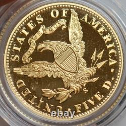 2006 S, 5 $ Or San Francisco Old Mint Commemoratif, Boîte et Documents Orig. C8137