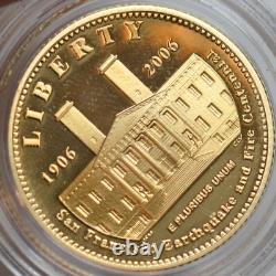 2006 S, 5 $ Or San Francisco Old Mint Commemoratif, Boîte et Documents Orig. C8137