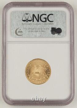 2006 S San Francisco Vieille Monnaie $5 Or Non Circulé Pièce Ngc Ms70 0,242 Oz Agw
