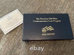 2006 San Francisco Old Mint $5 Gold Coin Incirculé Avec Box & Coa