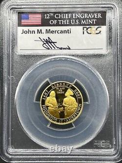 2007-W JAMESTOWN $5 Or commémoratif PCGS PR70 DCAM signé par John Mercanti