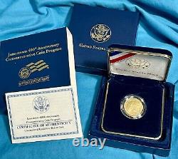 2007 W Jamestown Bu $5 Gold Commemorative Coin Brillant Non Circulé