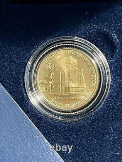 2007 W Jamestown Bu $5 Gold Commemorative Coin Brillant Non Circulé