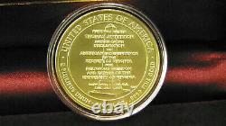 2007-w 1/2 Oz D'or $10 Thomas Jefferson's Liberty Coin (withbox & Coa)