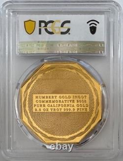 2008 Humbert Commemorative 2,5 oz 9999 Or de Californie PCGS PR-66 DCAM