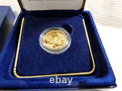 2008 US Mint Eagle commémoratif en or de 1/4 oz, preuve, avec boîte et certificat d'authenticité