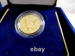 2008 US Mint Eagle commémoratif en or de 1/4 oz, preuve, avec boîte et certificat d'authenticité