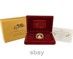 2008-W 1/2 oz Épreuve Première Épouse Van Buren Liberty Pièce d'Or avec Boîte & COA