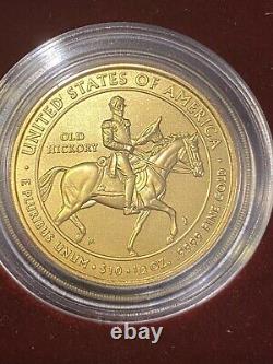 2008 W Gold $10 Jackson’s Liberty 1/2oz Spouse Coin In Ogp Withcoa
