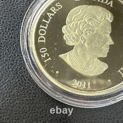 2011 150 $ Canada Année du Lapin Pièce en Or Hologramme SCELLÉE Avec OGP