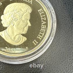 2011 150 $ Canada Année du Lapin Pièce en Or Hologramme SCELLÉE Avec OGP