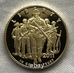 2011 5 $ Épreuve en Or de l'Armée des États-Unis Commémorative avec OGP. 2457 AGW