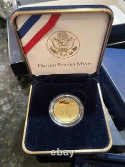 2012 Us $5 Proof Gold Coin Star Spangled Banner Pièce Commémorative Coin Coa