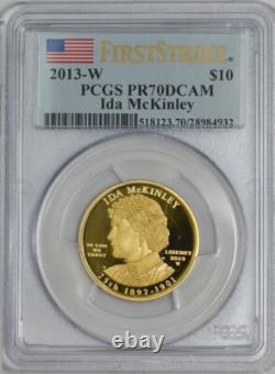2013-W 10 $ Ida McKinley Premier Frappe Épouse Or PR70 DCAM PCGS 927342-18