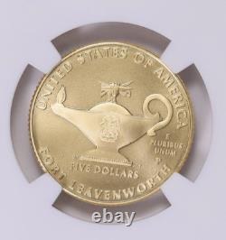 2013-W 5 étoiles généraux 5 $ Or MacArthur NGC MS70