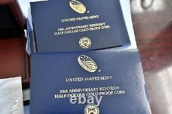 2014 Kennedy 50th Anniversary Half-dollar Gold Proof Coin Complete Westpoint