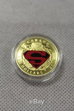 2014 Monnaie Royale Canadienne $ 100 Pièces D'or Pièce De Monnaie Les Aventures De Superman # 596