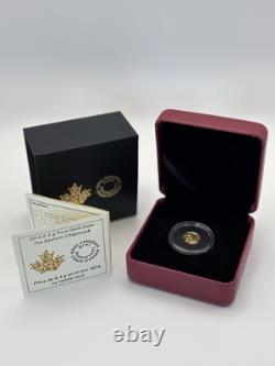 2014 Monnaie royale canadienne Pièce d'or Le Tamia de l'Est LIVRAISON GRATUITE et COA