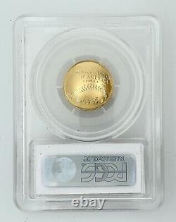 2014 W Gold $5 National Baseball Hall Of Fame Proof Coin Pcgs Pf 70 Dcam