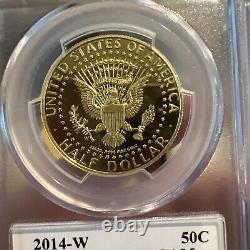 2014 W John F. Kennedy Épreuve en Or Commémorative PCGS 3/4 Oz Or