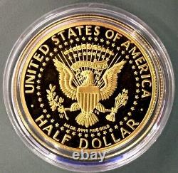 2014 W Or Us Kennedy Demi Dollar 3/4oz 50th Anniversary Proof Coin Set Ogp
