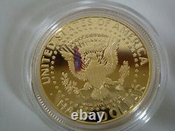 2014-w Kennedy Demi-dollar Gold Proof Coin K15