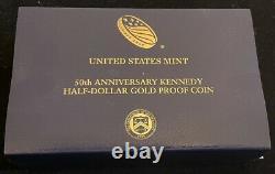 2014-w Proof Gold Jfk Kennedy 50c Pcgs Pr69dcam! Y Compris Orig. Emballages Gouvernementaux