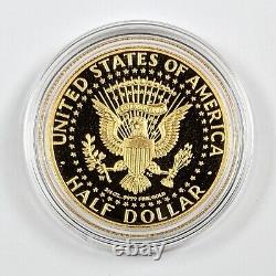 2014-w Us 50th Anniversary Kennedy Half Dollar Gold Proof Coin 178166b