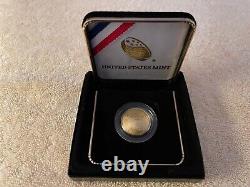 2014-w Us Mint Baseball Hall Of Fame $5 Gold Proof Coin Withogp & Coa