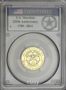 2015-W Pièce commémorative en or du Service des marshals des États-Unis PCGS PR69DC 1st St