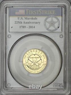 2015-W Pièce commémorative en or du Service des marshals des États-Unis PCGS PR69DC 1st St