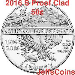 2016 3 Pièces De Monnaie Set 100th Anniversary National Park Service Nouveau W 5 $ Gold Unc 16cg